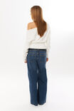 Pippa Off Shoulder Knit Jumper, CLOUD WHITE - alternate image 5