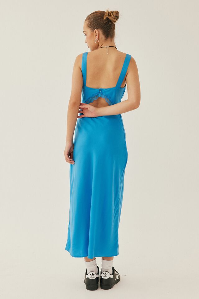 Macy Lace Midi Dress, BAJA BLUE