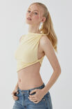 Soft Ruched Twist Top, GOLDEN BUTTER - alternate image 1