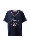 Regina V-Neck Jersey, NIGHT NAVY/PARIS 97 - alternate image 6