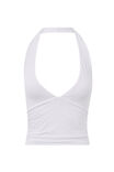 Soft Chelsea Halter Top, WHITE - alternate image 6