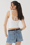 Luxe Backless Tank, WHITE - alternate image 3