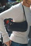 Cora Buckle Shoulder Bag, BLACK - alternate image 1