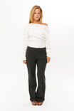 Tessa Tailored Bootleg Pant, DARK SMOKE MARLE - alternate image 1