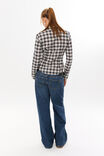 Cindy Check Shirt, NAVY/WHITE CHECK - alternate image 5