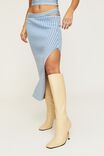 Natalie Cut Out Midi Skirt, BALMY BLUE