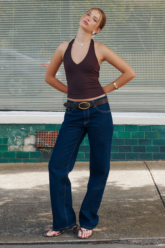 Low Rise Straight Jean, NIGHT INDIGO