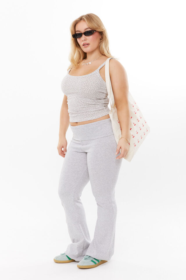 Kiki Scoop Neck Tank, MONO LEOPARD GREY