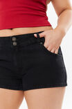 Denim Booty Short, TRUE BLACK - alternate image 4