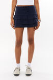 Elena Jersey Frill Mini Skirt, ALL STAR NAVY - alternate image 2