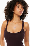 Riri Scoop Neck Tank, BROWN BERRY - alternate image 4