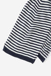 Willow Skinny Scarf, NAVY STRIPE - alternate image 2