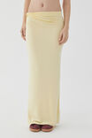 Soft Twist Maxi Skirt, GOLDEN BUTTER - alternate image 2