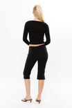 Sofi Square Neck Cardi, BLACK - alternate image 3