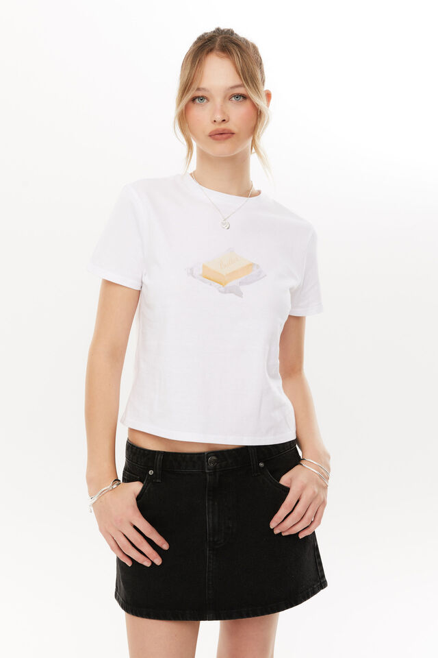 Butter Everyday Graphic Tee, WHITE/BUTTER