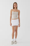 Luxe Hipster Mini Skirt, WHITE - alternate image 2