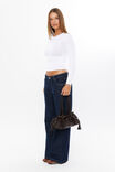 Luxe Long Sleeve Longline Tee, WHITE - alternate image 6