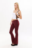 Fold Back Flare Pant, DARK PLUM - alternate image 5