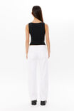 Super Smooth Ruched Tank, BLACK - alternate image 3