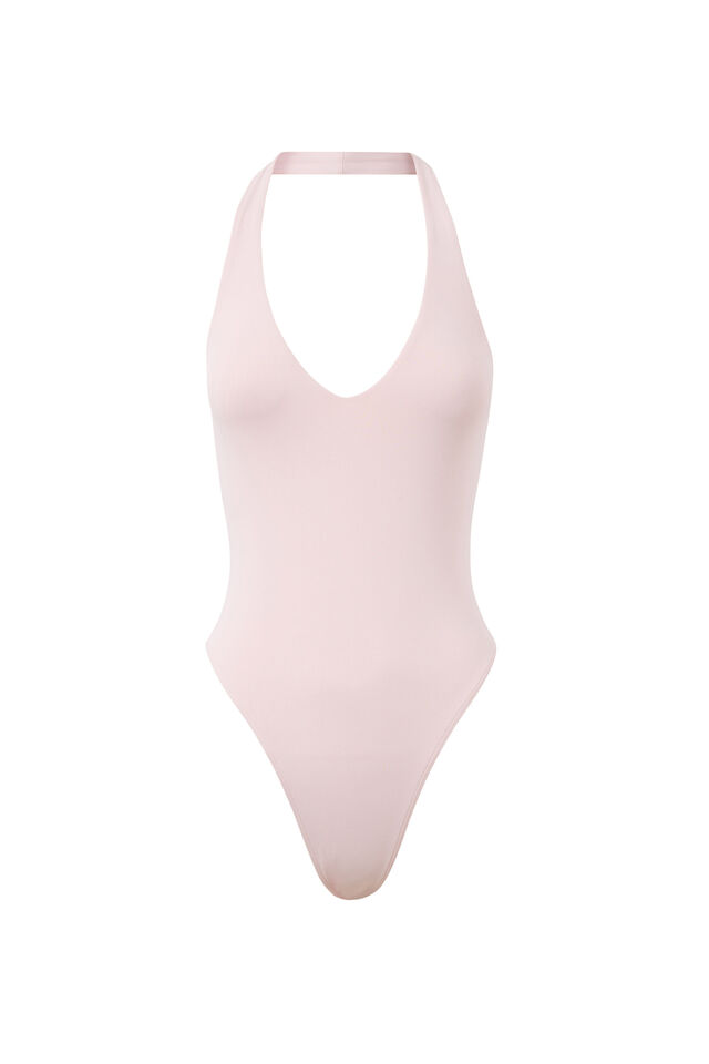 Luxe Halter Bodysuit, SHERBET PINK