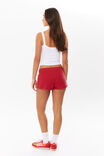 Ava Summer Sweat Short, LIPSTICK RED - alternate image 3