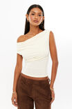 Carly Cowl Neck Top, CREAMY YELLOW - alternate image 1