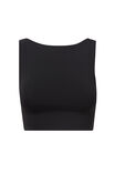 Luxe Low Back Crop Top, BLACK - alternate image 6