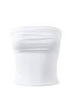 Stacey Strapless Top, WHITE - alternate image 6