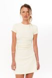 Tattiana T-Shirt Ruched Mini Dress, LEMON PUFF - alternate image 2