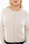 Brydie Button Through Cardigan, BEIGE WHIP - alternate image 4