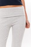 Fold Back Flare Pant, GREY MARLE - alternate image 4