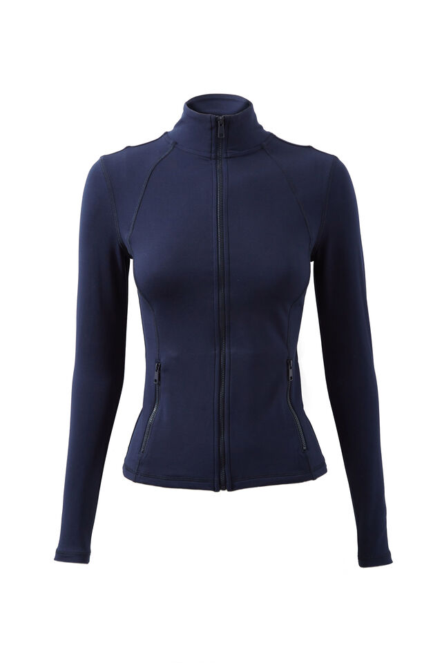 Tammy Active Zip Through Jacket, NIGHT NAVY