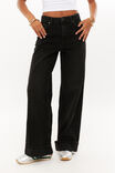 High Rise Wide Jean, MIDNIGHT BLACK - alternate image 2