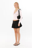 Raven Pleated Mini Skirt, BLACK - alternate image 4