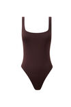 Luxe Square Scoop Bodysuit, CHOC CHERRY - alternate image 6