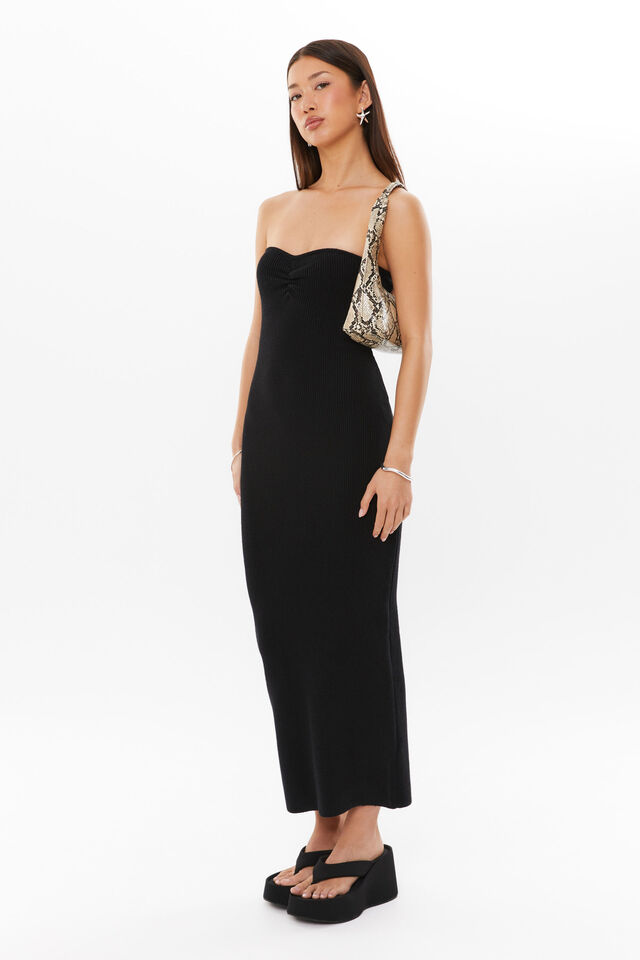 Shop Formal Dress - Joanna Strapless Knit Maxi sixth image