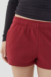 Malia Sweat Short, DEEP CHERRY - alternate image 4