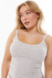 Kiki Scoop Neck Tank, MONO LEOPARD GREY - alternate image 4