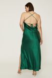 Caitlyn Cowl Neck Formal Dress, EMERALD GREEN