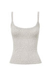 Kiki Scoop Neck Tank, MONO LEOPARD GREY - alternate image 6