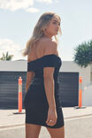 Luxe Off Shoulder Dress, BLACK - alternate image 2