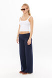 Fold Back Wide Leg Pant, ALL STAR NAVY - alternate image 5