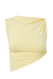 Soft Ruched Twist Top, GOLDEN BUTTER - alternate image 6