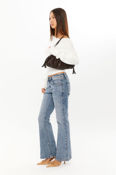 Low Stretch Bootleg Jean, MEXICO BLUE