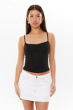 Renee Ruched Cami, BLACK - alternate image 1