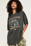 Camryn Oversized Printed T Shirt, PHANTOM/PALM DESERT