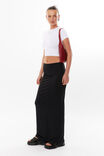 Luxe Hipster Maxi Skirt, BLACK - alternate image 6