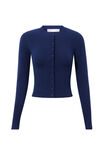 Cassie Button Through Knit Cardi, VARSITY NAVY - alternate image 6