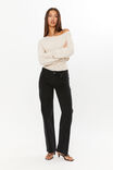 Low Rise Straight Jean, MIDNIGHT BLACK - alternate image 2
