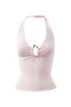 Soft Andi Halter Top, SHERBERT PINK - alternate image 6